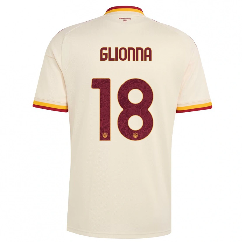 Danxen Dames Benedetta Glionna #18 Champagne Rood Geel Uitshirt Uittenue 2026/27 T-Shirt België