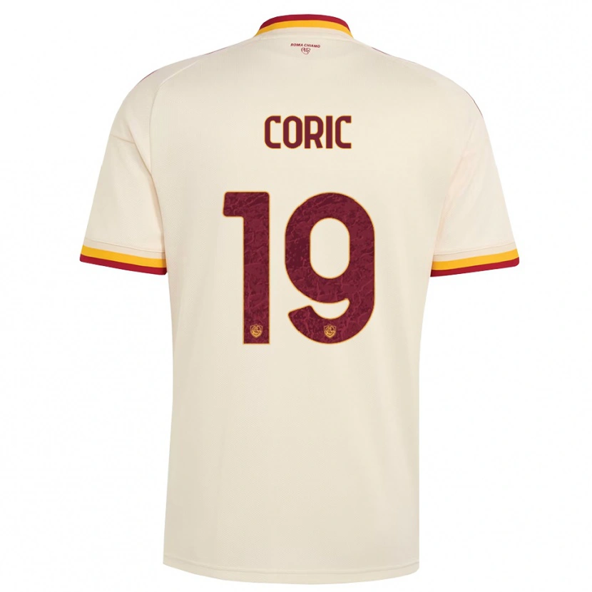 Danxen Dames Ante Coric #19 Champagne Rood Geel Uitshirt Uittenue 2026/27 T-Shirt België