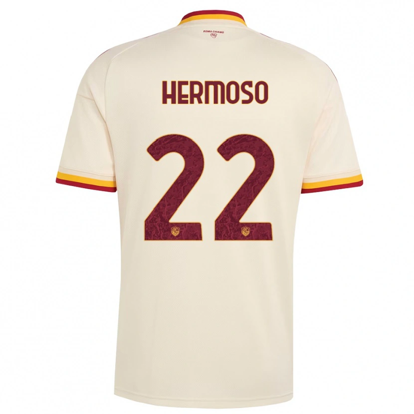 Danxen Dames Mario Hermoso #22 Champagne Rood Geel Uitshirt Uittenue 2026/27 T-Shirt België