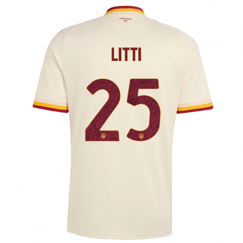 Danxen Dames Marco Litti #25 Champagne Rood Geel Uitshirt Uittenue 2026/27 T-Shirt België