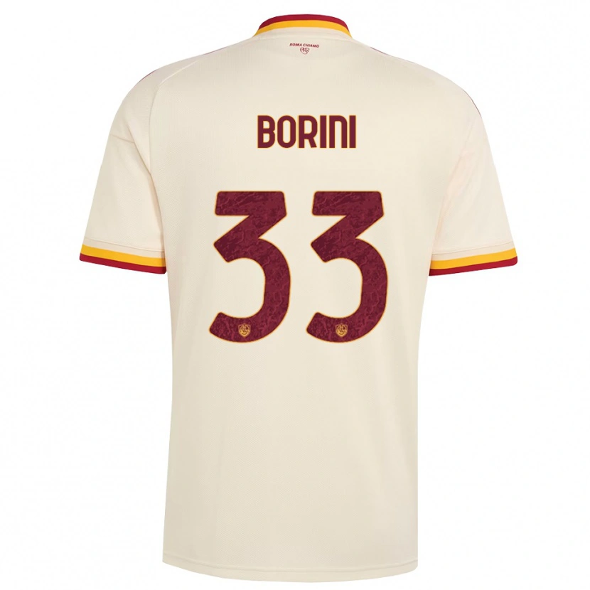 Danxen Dames Joyce Borini #33 Champagne Rood Geel Uitshirt Uittenue 2026/27 T-Shirt België