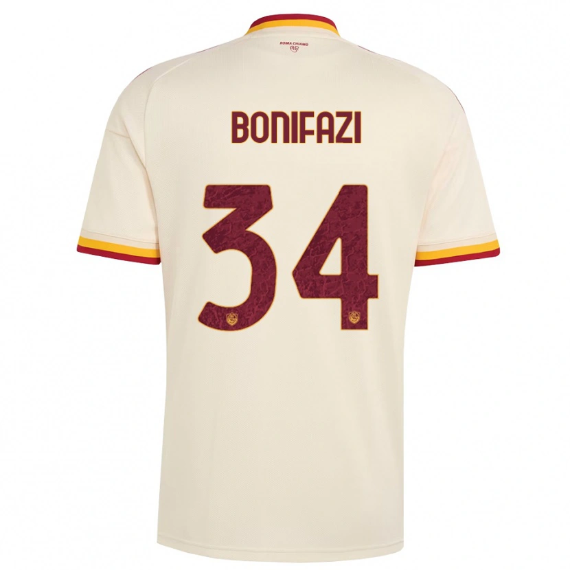 Danxen Dames Giampaolo Bonifazi #34 Champagne Rood Geel Uitshirt Uittenue 2026/27 T-Shirt België