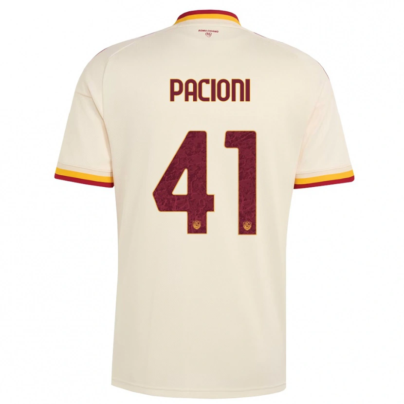 Danxen Dames Eleonora Pacioni #41 Champagne Rood Geel Uitshirt Uittenue 2026/27 T-Shirt België