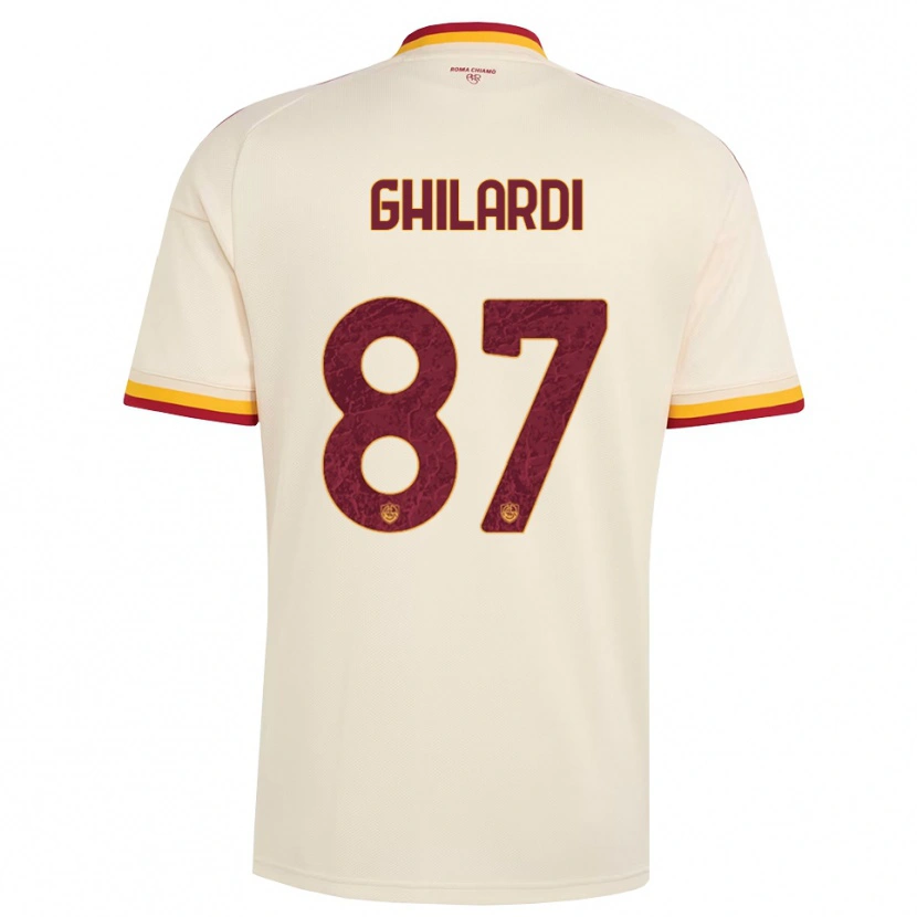 Danxen Dames Daniele Ghilardi #87 Champagne Rood Geel Uitshirt Uittenue 2026/27 T-Shirt België
