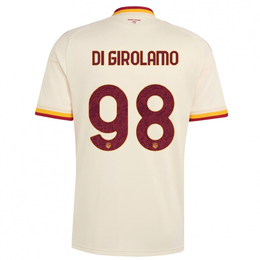 Danxen Dames Anita Di Girolamo #98 Champagne Rood Geel Uitshirt Uittenue 2026/27 T-Shirt België