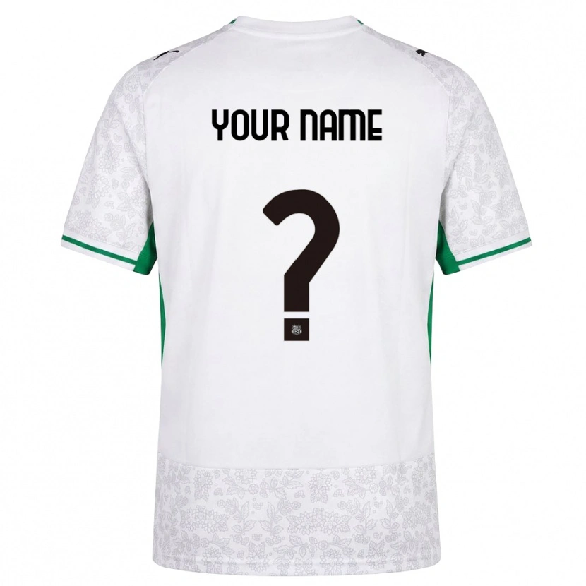 Danxen Dames Uw Naam #0 Wit Zwart Groen Uitshirt Uittenue 2026/27 T-Shirt België