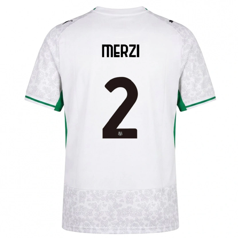 Danxen Dames Matteo Merzi #2 Wit Zwart Groen Uitshirt Uittenue 2026/27 T-Shirt België