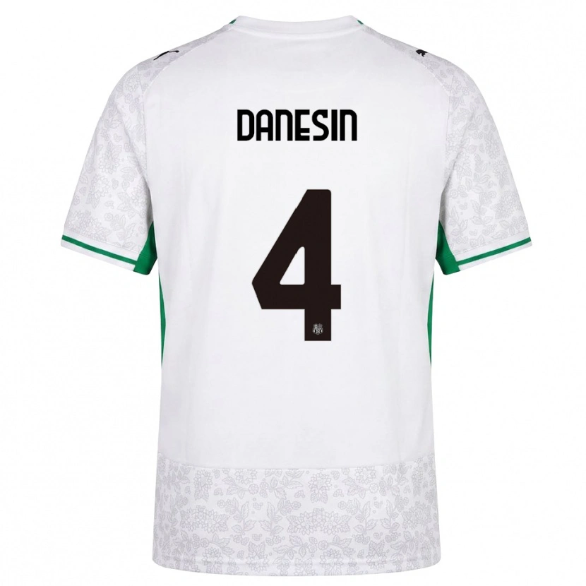 Danxen Dames Federico Danesin #4 Wit Zwart Groen Uitshirt Uittenue 2026/27 T-Shirt België