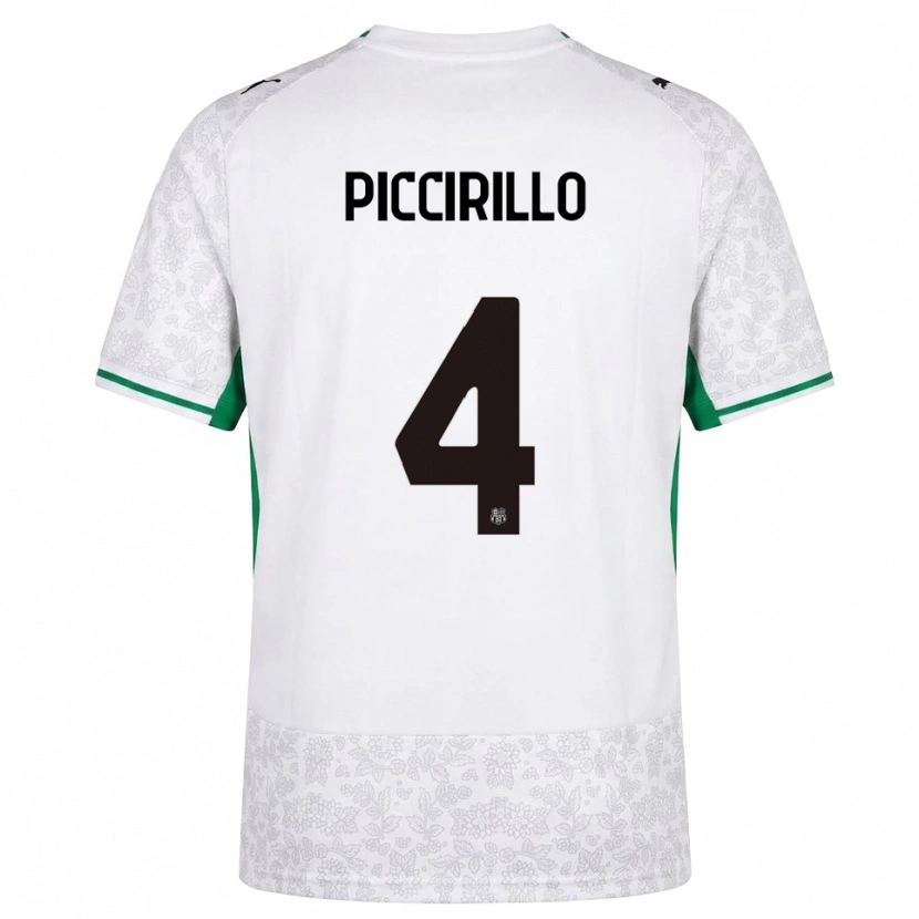 Danxen Dames Michele Piccirillo #4 Wit Zwart Groen Uitshirt Uittenue 2026/27 T-Shirt België