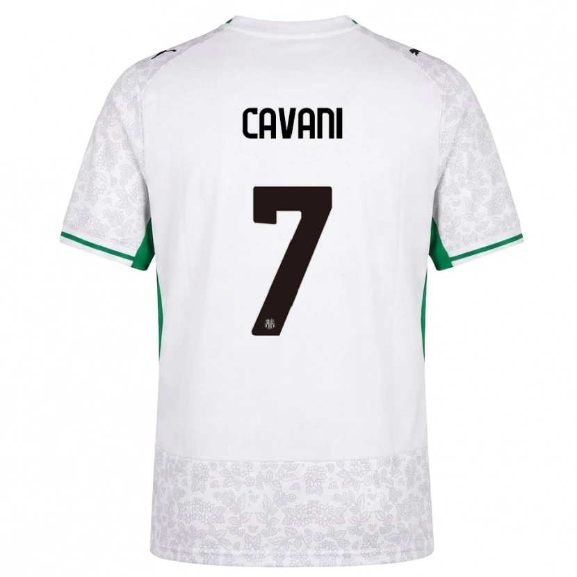 Danxen Dames Lorenzo Cavani #7 Wit Zwart Groen Uitshirt Uittenue 2026/27 T-Shirt België