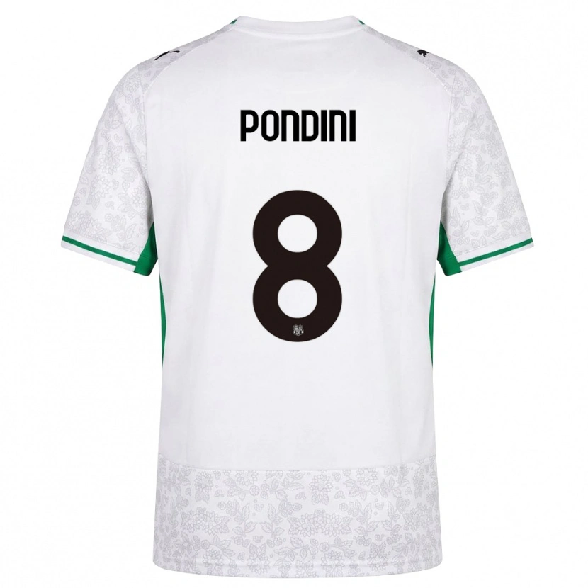 Danxen Dames Giada Pondini #8 Wit Zwart Groen Uitshirt Uittenue 2026/27 T-Shirt België