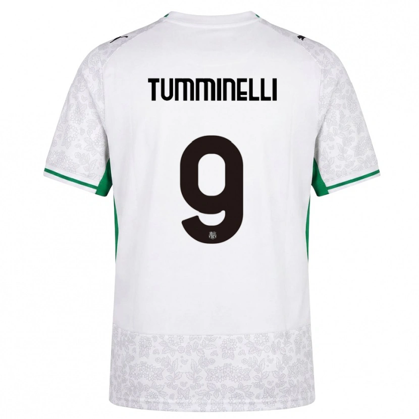 Danxen Dames Daniel Tumminelli #9 Wit Zwart Groen Uitshirt Uittenue 2026/27 T-Shirt België