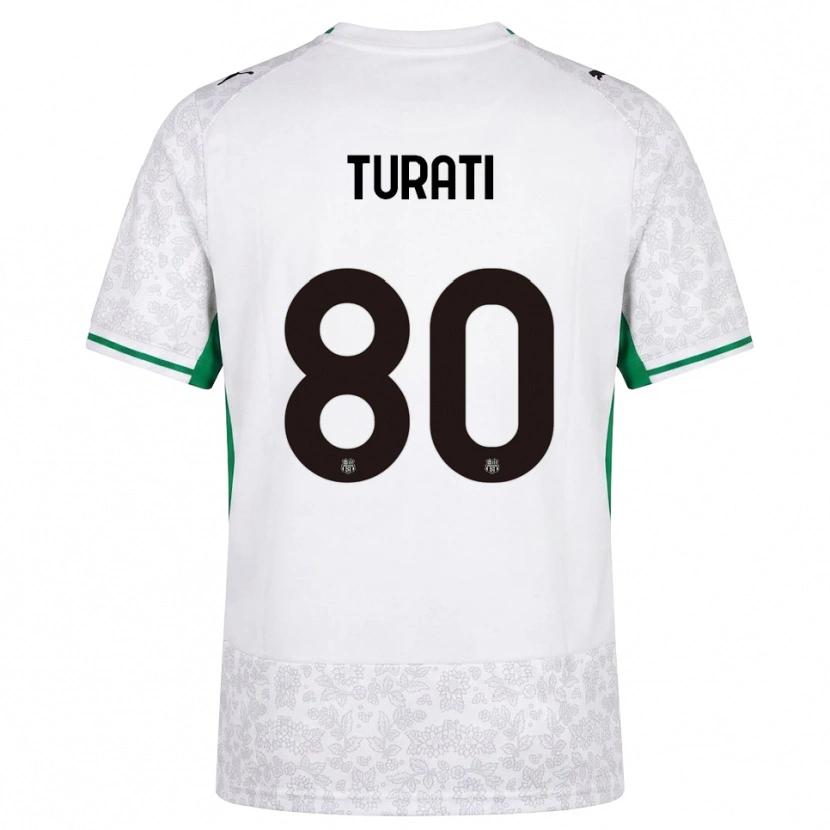 Danxen Dames Stefano Turati #80 Wit Zwart Groen Uitshirt Uittenue 2026/27 T-Shirt België
