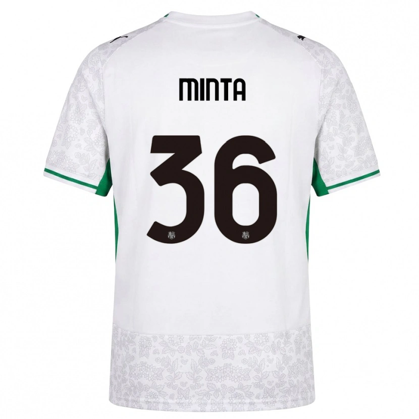 Danxen Dames Amoako Minta #36 Wit Zwart Groen Uitshirt Uittenue 2026/27 T-Shirt België