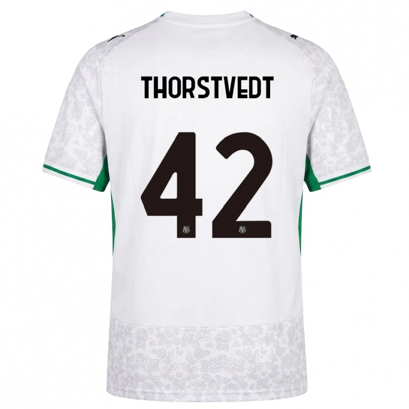 Danxen Dames Kristian Thorstvedt #42 Wit Zwart Groen Uitshirt Uittenue 2026/27 T-Shirt België