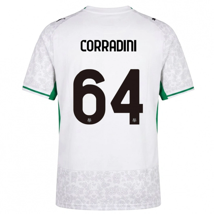 Danxen Dames Francesco Corradini #64 Wit Zwart Groen Uitshirt Uittenue 2026/27 T-Shirt België