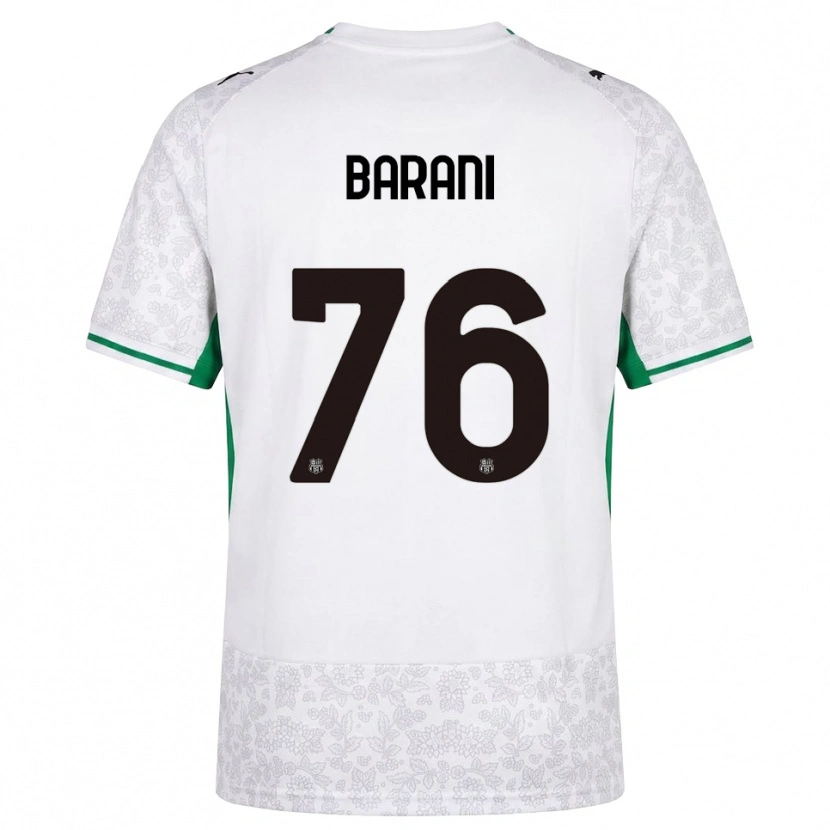 Danxen Dames Luca Barani #76 Wit Zwart Groen Uitshirt Uittenue 2026/27 T-Shirt België