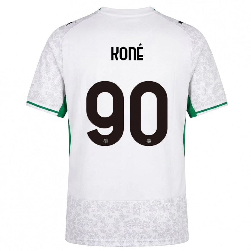 Danxen Dames Ismaël Koné #90 Wit Zwart Groen Uitshirt Uittenue 2026/27 T-Shirt België