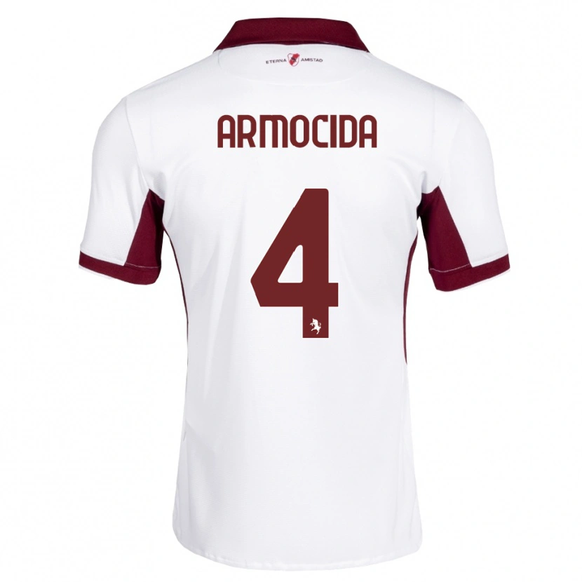 Danxen Dames Simone Armocida #4 Bordeauxrood Wit Rood Uitshirt Uittenue 2026/27 T-Shirt België