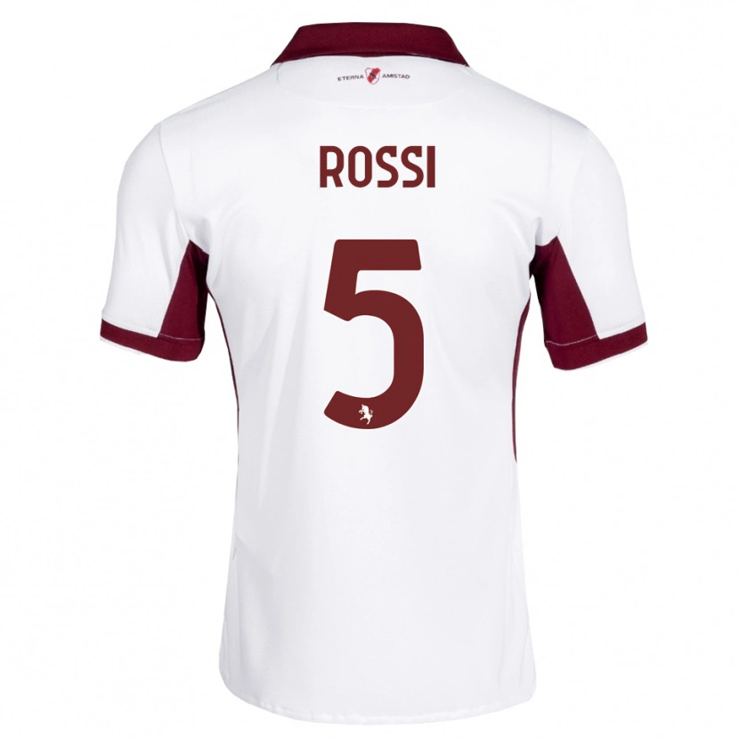 Danxen Dames Simone Rossi #5 Bordeauxrood Wit Rood Uitshirt Uittenue 2026/27 T-Shirt België