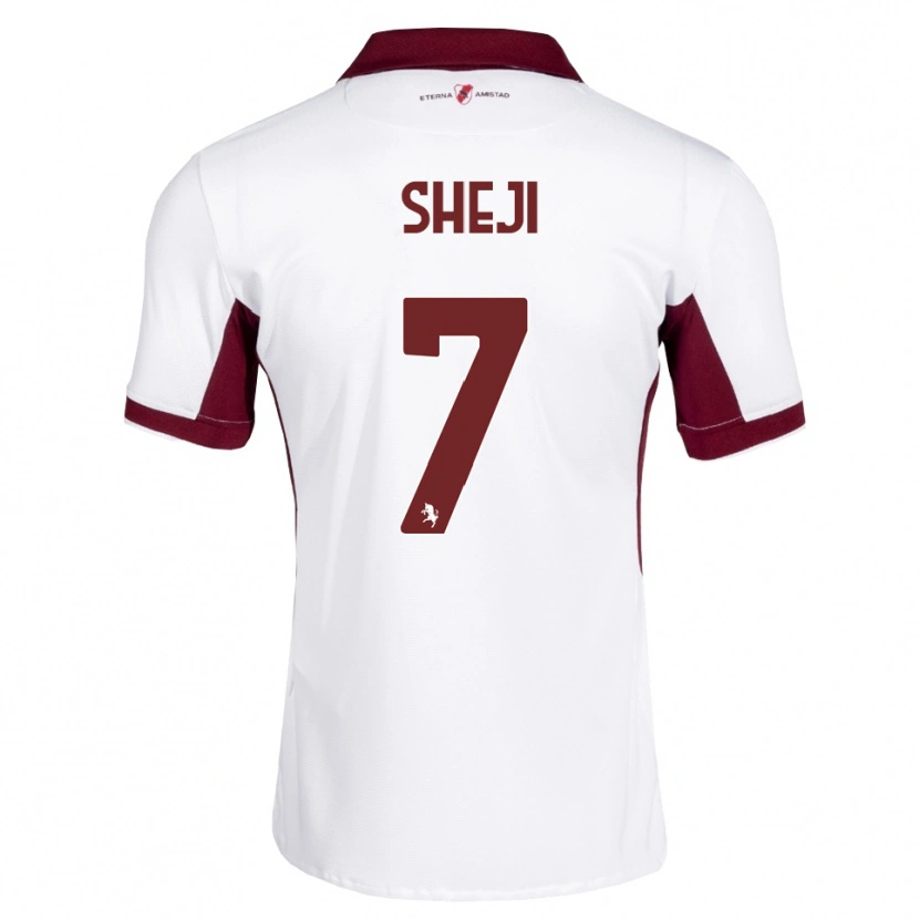 Danxen Dames Rikardo Sheji #7 Bordeauxrood Wit Rood Uitshirt Uittenue 2026/27 T-Shirt België
