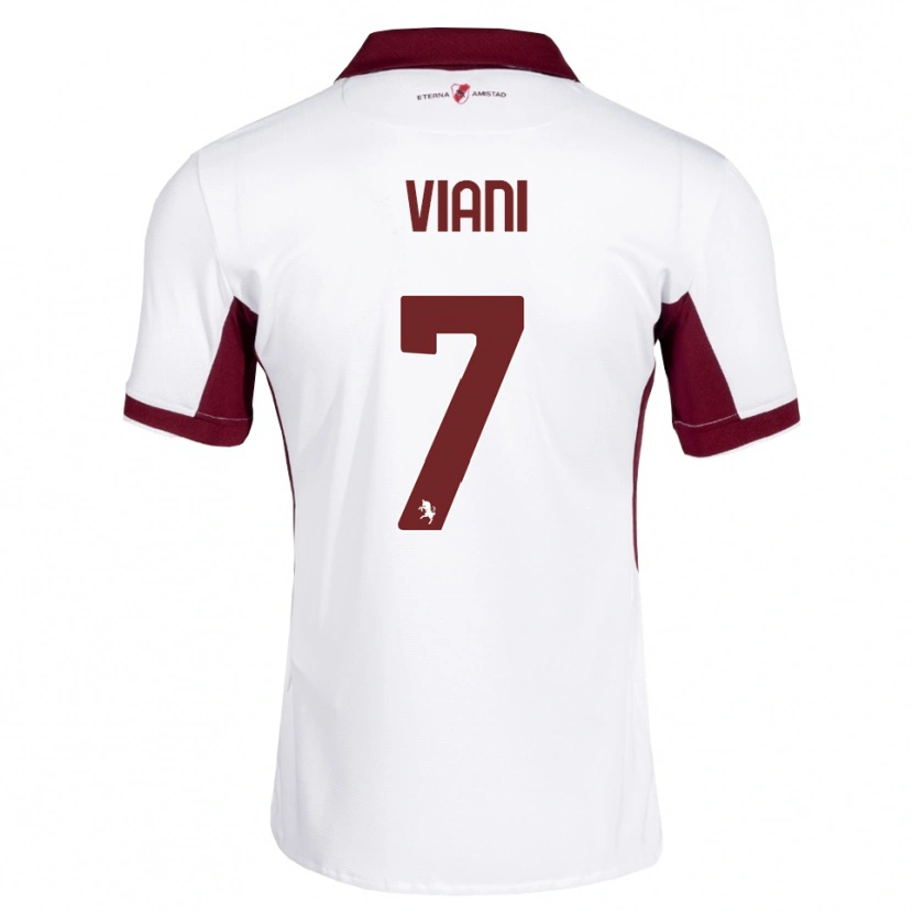Danxen Dames Pietro Viani #7 Bordeauxrood Wit Rood Uitshirt Uittenue 2026/27 T-Shirt België