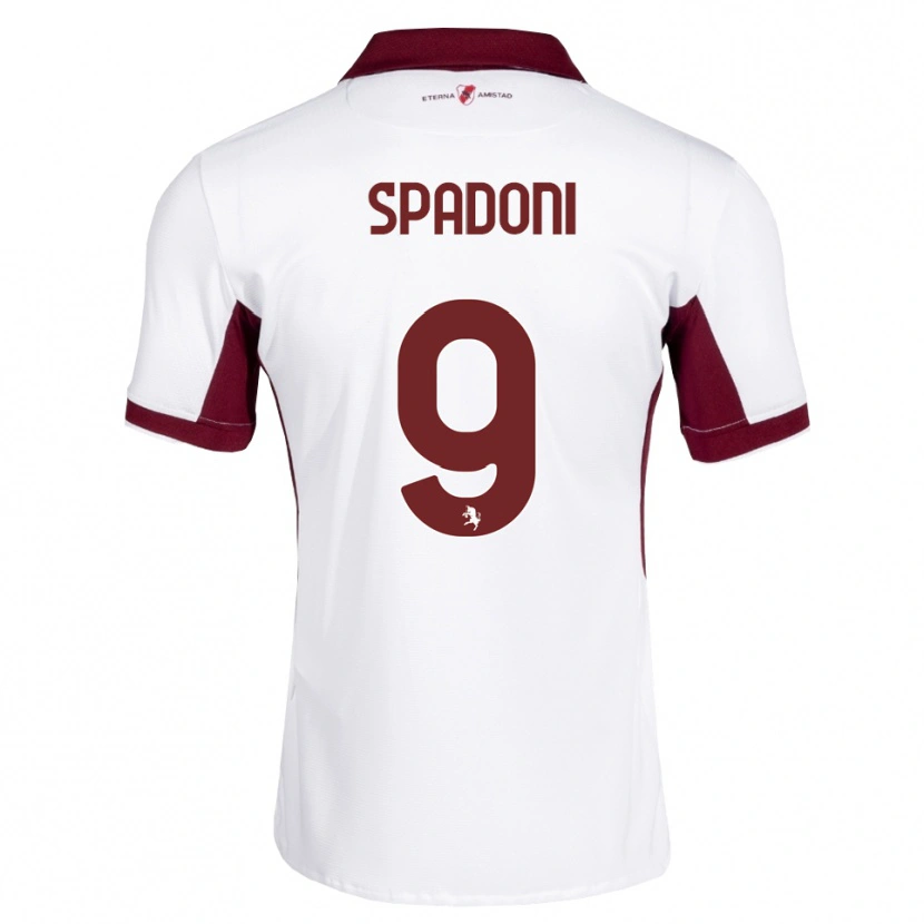 Danxen Dames Arthur Spadoni #9 Bordeauxrood Wit Rood Uitshirt Uittenue 2026/27 T-Shirt België