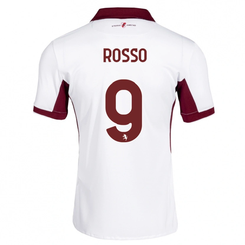 Danxen Dames Eleonora Rosso #9 Bordeauxrood Wit Rood Uitshirt Uittenue 2026/27 T-Shirt België