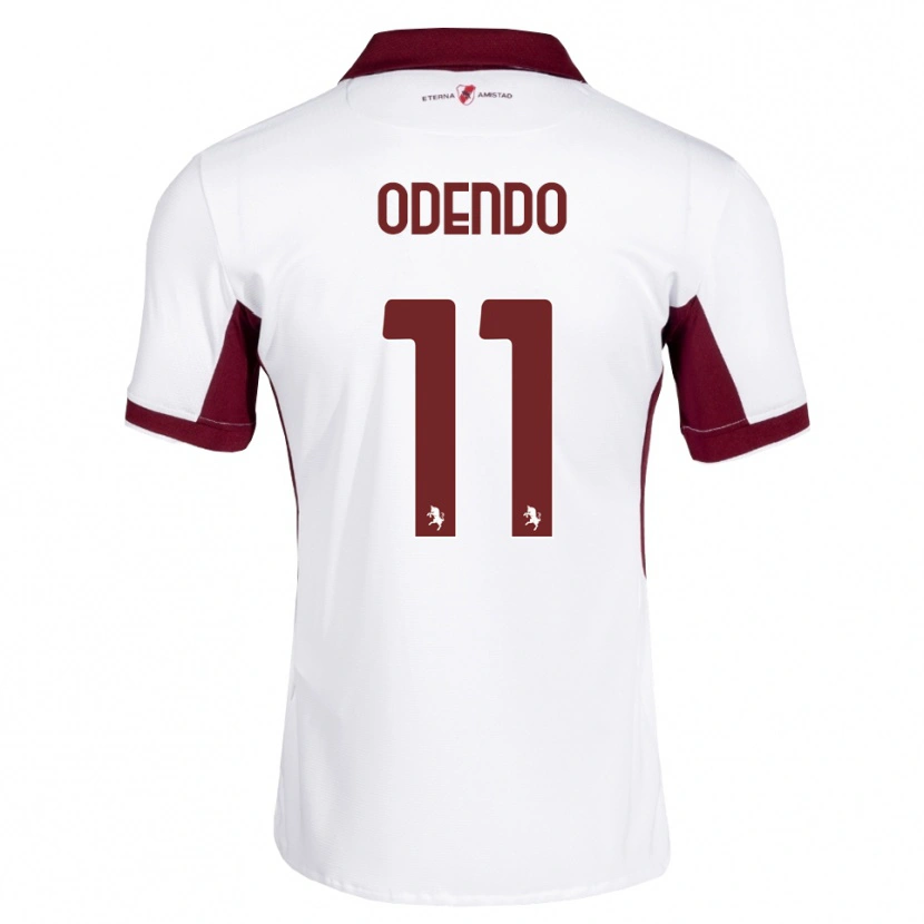 Danxen Dames Patrick Odendo #11 Bordeauxrood Wit Rood Uitshirt Uittenue 2026/27 T-Shirt België