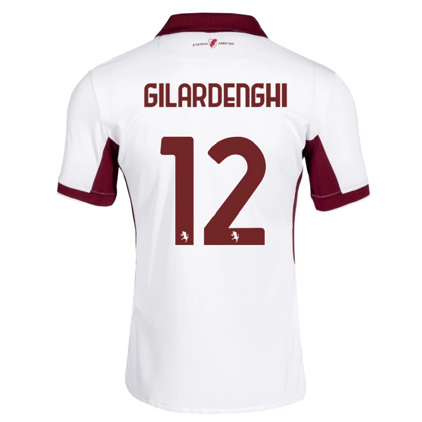 Danxen Dames Riccardo Gilardenghi #12 Bordeauxrood Wit Rood Uitshirt Uittenue 2026/27 T-Shirt België