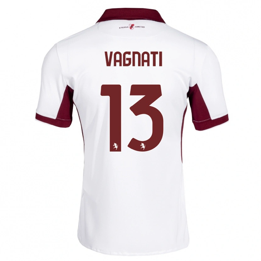 Danxen Dames Manuel Vagnati #13 Bordeauxrood Wit Rood Uitshirt Uittenue 2026/27 T-Shirt België