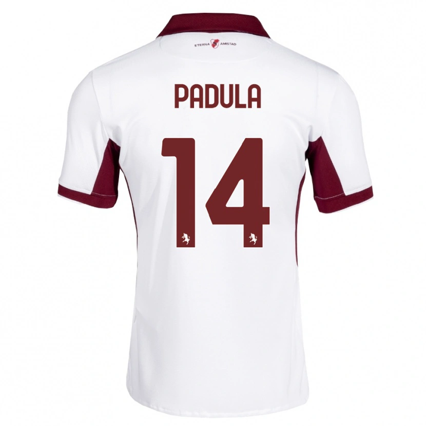Danxen Dames Cristian Padula #14 Bordeauxrood Wit Rood Uitshirt Uittenue 2026/27 T-Shirt België