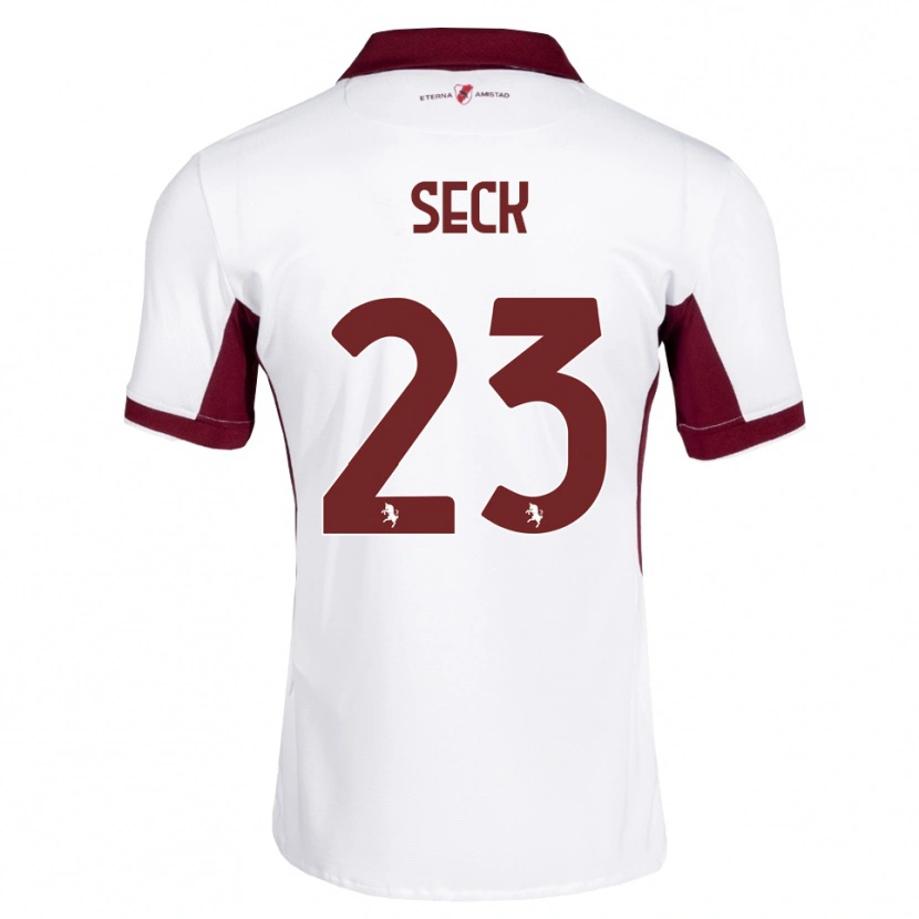 Danxen Dames Demba Seck #23 Bordeauxrood Wit Rood Uitshirt Uittenue 2026/27 T-Shirt België