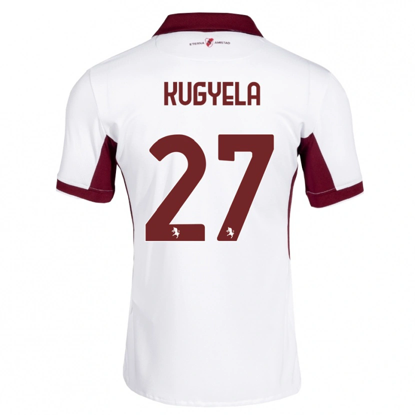 Danxen Dames Zalán Kugyela #27 Bordeauxrood Wit Rood Uitshirt Uittenue 2026/27 T-Shirt België