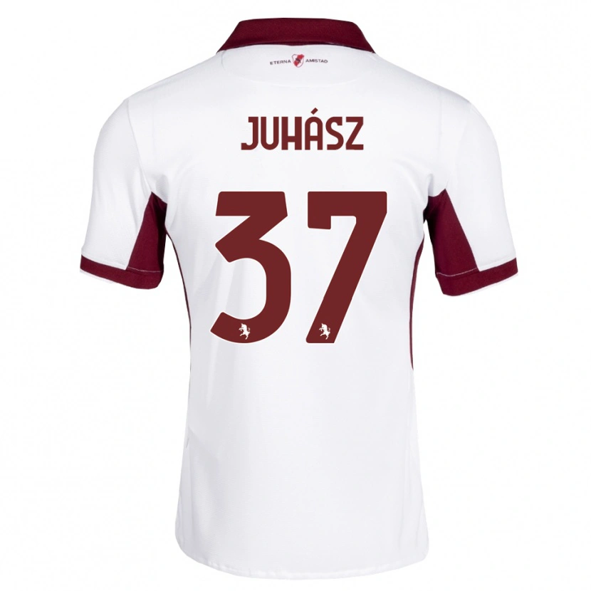 Danxen Dames Martin Juhász #37 Bordeauxrood Wit Rood Uitshirt Uittenue 2026/27 T-Shirt België