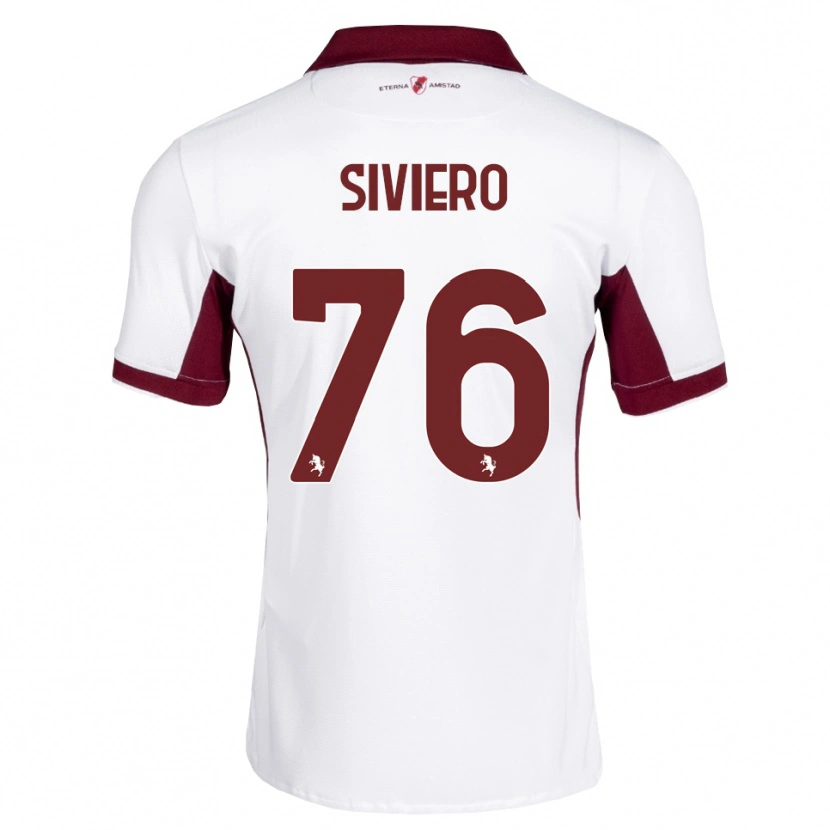 Danxen Dames Lapo Siviero #76 Bordeauxrood Wit Rood Uitshirt Uittenue 2026/27 T-Shirt België