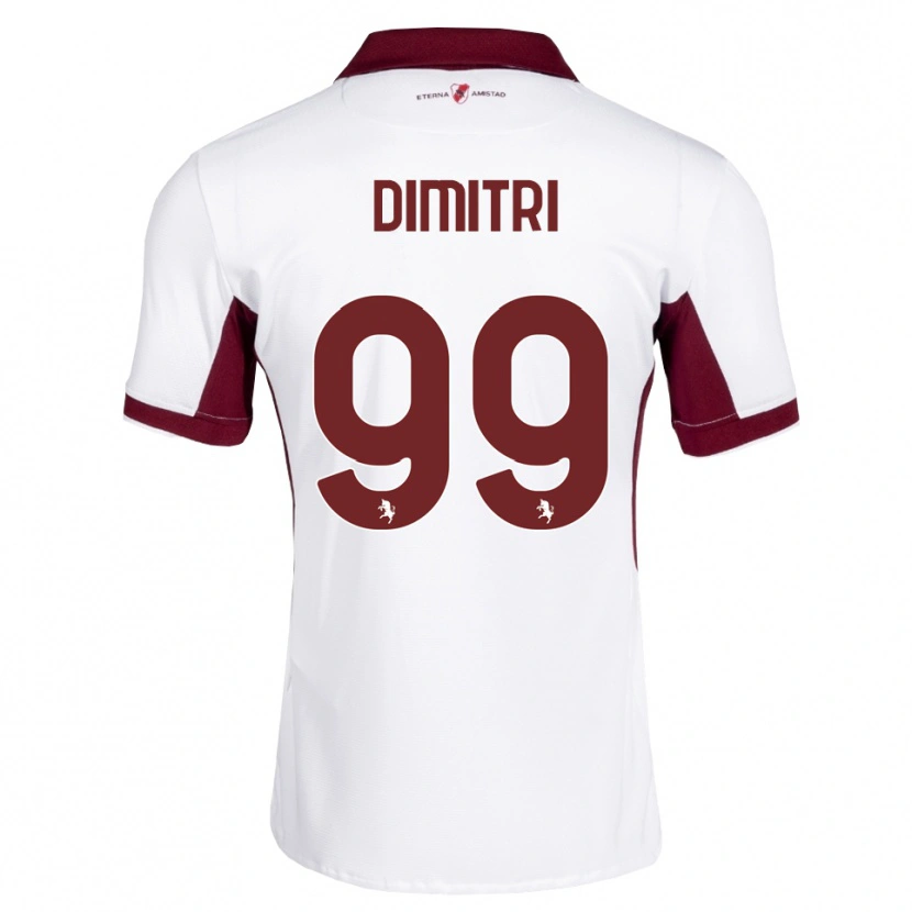 Danxen Dames Matteo Dimitri #99 Bordeauxrood Wit Rood Uitshirt Uittenue 2026/27 T-Shirt België