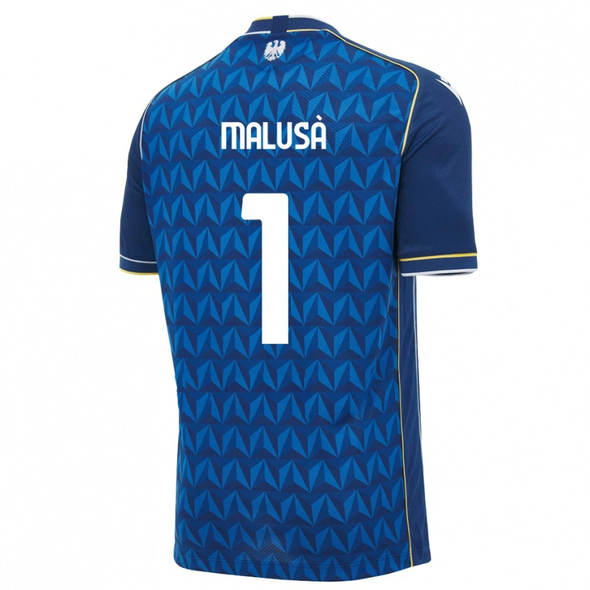 Danxen Dames Joel Malusà #1 Koninklijk Blauw Wit Blauw Uitshirt Uittenue 2026/27 T-Shirt België