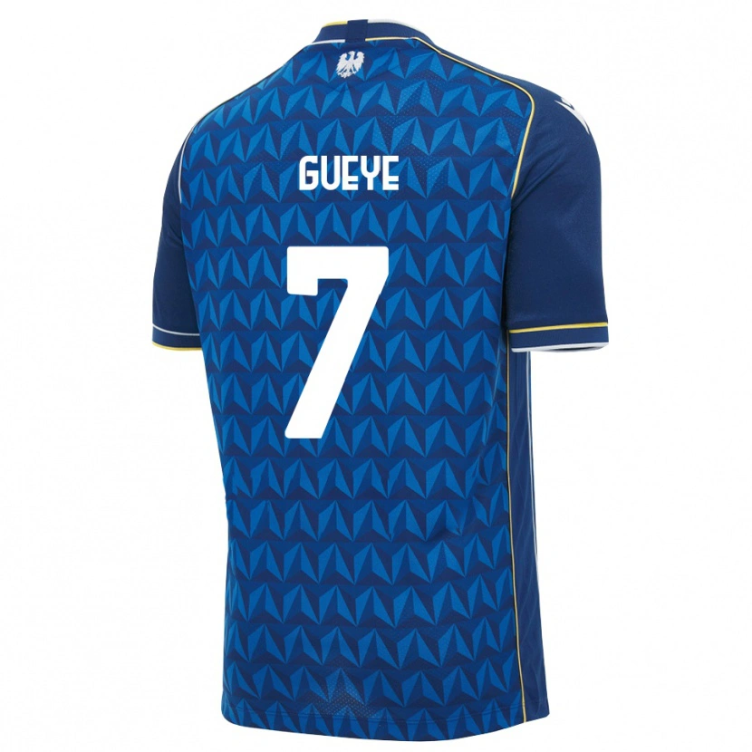 Danxen Dames Idrissa Gueye #7 Koninklijk Blauw Wit Blauw Uitshirt Uittenue 2026/27 T-Shirt België