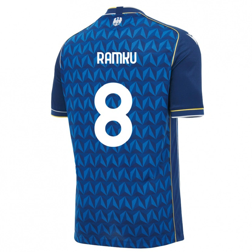 Danxen Dames Alex Ramku #8 Koninklijk Blauw Wit Blauw Uitshirt Uittenue 2026/27 T-Shirt België