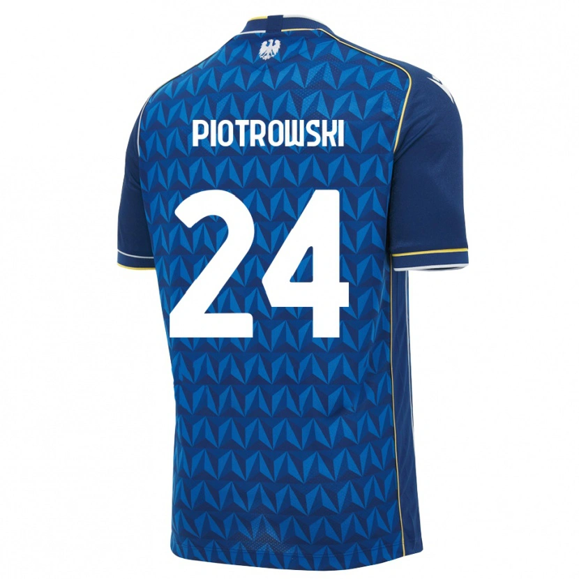 Danxen Dames Jakub Piotrowski #24 Koninklijk Blauw Wit Blauw Uitshirt Uittenue 2026/27 T-Shirt België