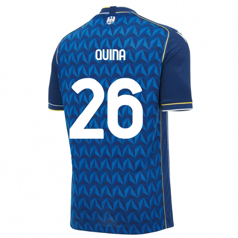 Danxen Dames Domingos Quina #26 Koninklijk Blauw Wit Blauw Uitshirt Uittenue 2026/27 T-Shirt België
