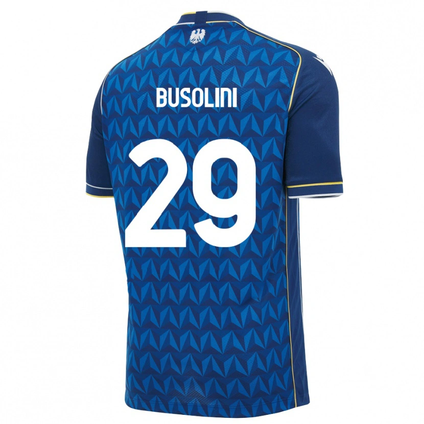 Danxen Dames Alessandro Busolini #29 Koninklijk Blauw Wit Blauw Uitshirt Uittenue 2026/27 T-Shirt België