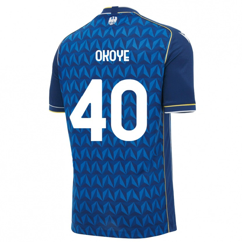 Danxen Dames Maduka Okoye #40 Koninklijk Blauw Wit Blauw Uitshirt Uittenue 2026/27 T-Shirt België