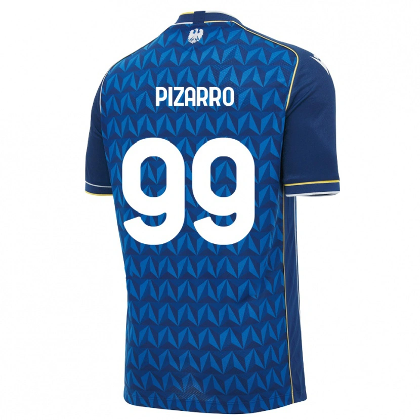 Danxen Dames Damián Pizarro #99 Koninklijk Blauw Wit Blauw Uitshirt Uittenue 2026/27 T-Shirt België