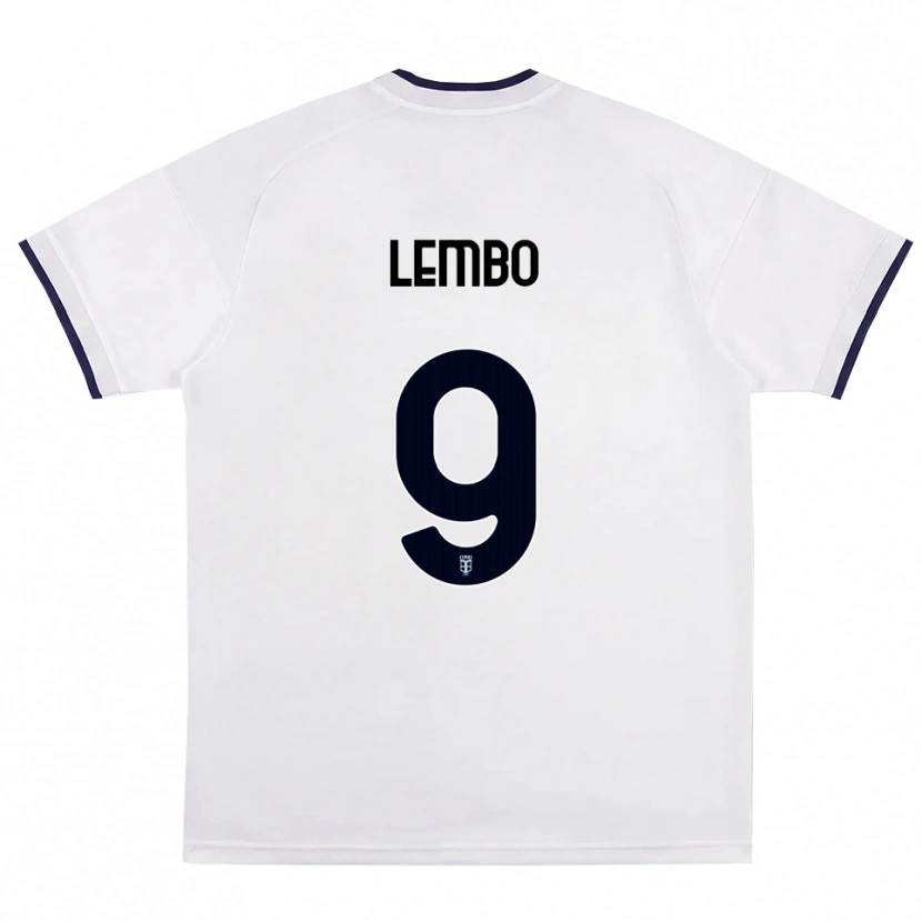 Danxen Dames Francesco Lembo #9 Wit Rood Koninklijk Blauw Uitshirt Uittenue 2026/27 T-Shirt België