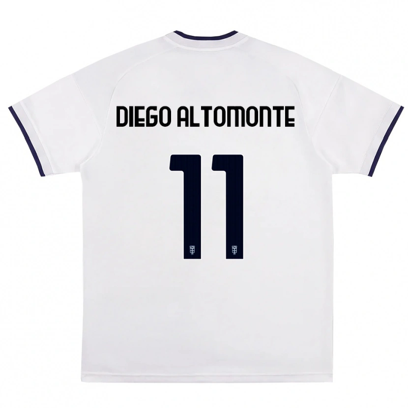 Danxen Dames Thomas Diego Altomonte #11 Wit Rood Koninklijk Blauw Uitshirt Uittenue 2026/27 T-Shirt België