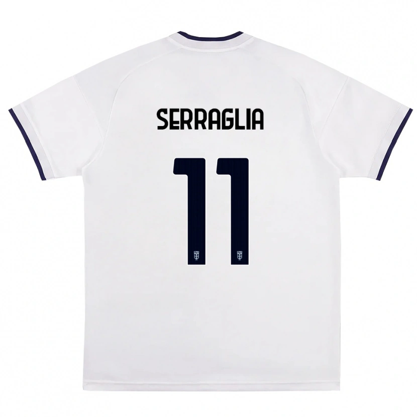 Danxen Dames Lucas Serraglia #11 Wit Rood Koninklijk Blauw Uitshirt Uittenue 2026/27 T-Shirt België