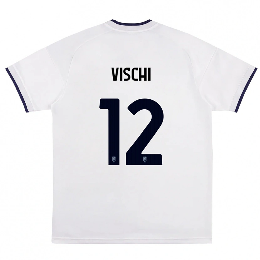 Danxen Dames Tommaso Vischi #12 Wit Rood Koninklijk Blauw Uitshirt Uittenue 2026/27 T-Shirt België