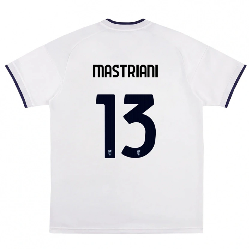 Danxen Dames Salvatore Mastriani #13 Wit Rood Koninklijk Blauw Uitshirt Uittenue 2026/27 T-Shirt België